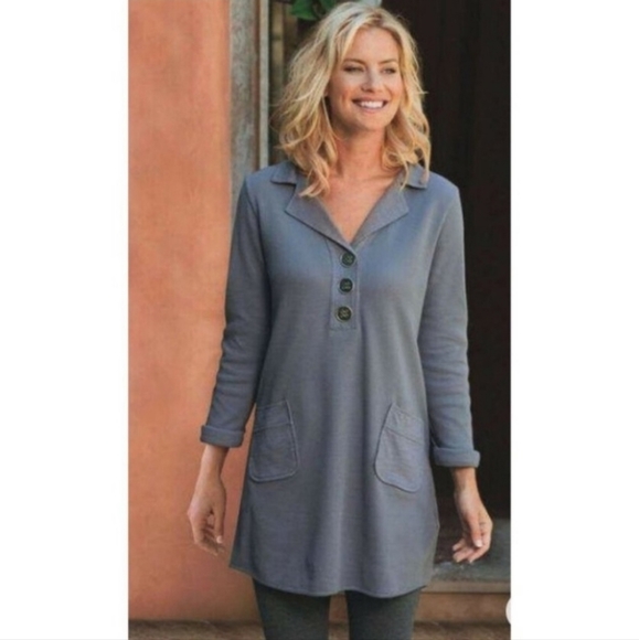 Soft Surroundings Tops - Soft Surroundings Take Two Waffle Thermal Knit Tunic Top